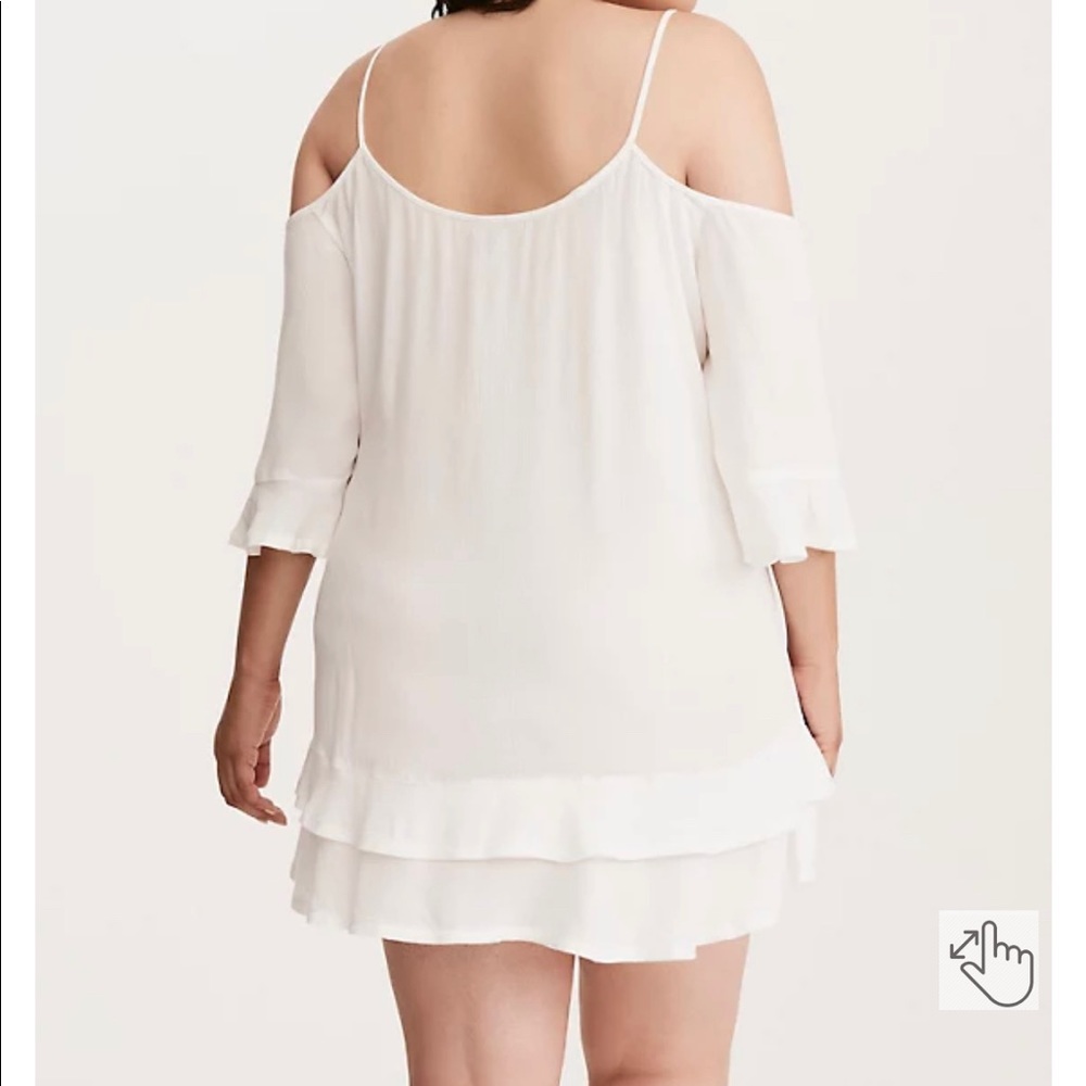 TORRID- COLD SHOULDER SWIM COVER UP - Picture 2 of 2